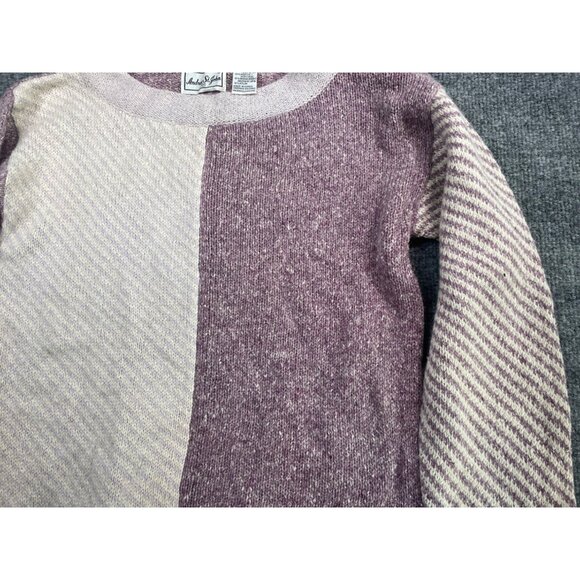 Andrea St. John Colorblock Sweater S Fall Style 90's Core Soft Durable Casual - Picture 3 of 7